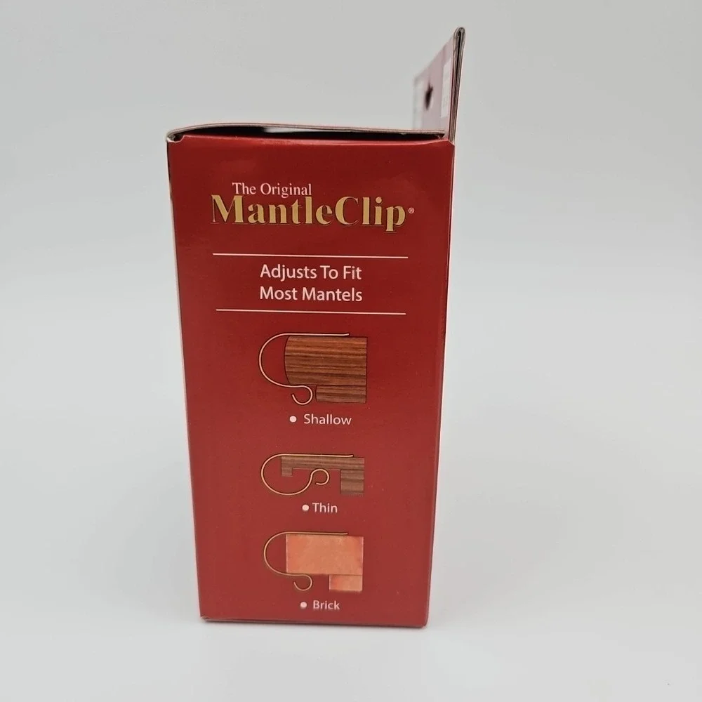 The Original Mantle Clip Chrome Finish Christmas Stocking Hangers 4‎ Pack New
